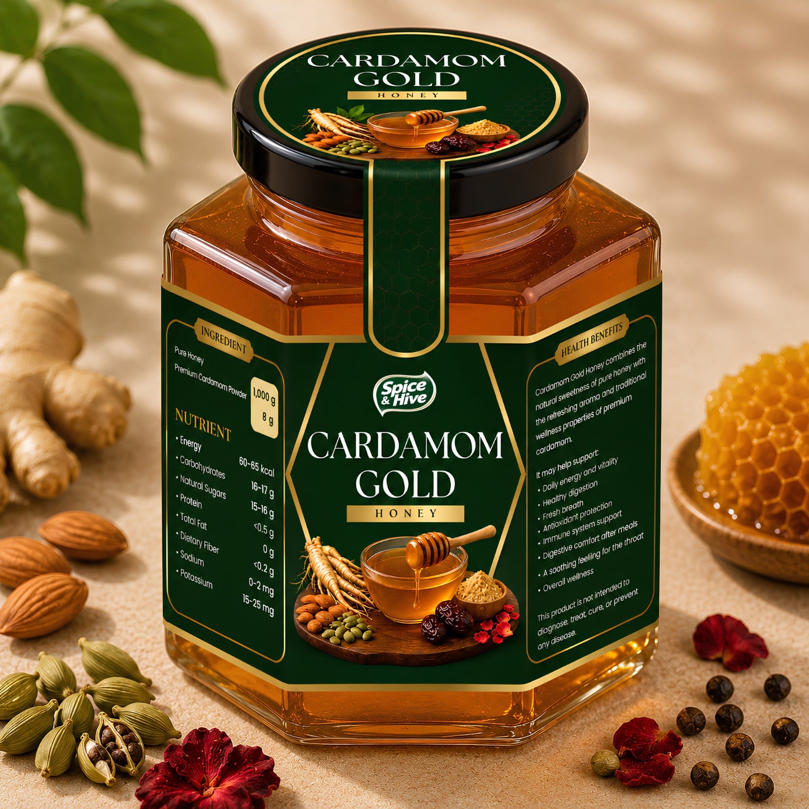 Cardamon Gold Honey